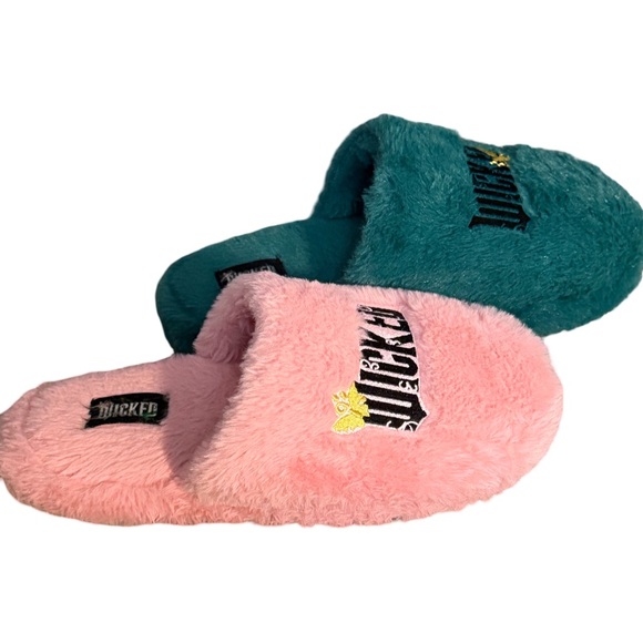 Cozy Women's Wicked Pink and Teal Slippers - Picture 5 of 7